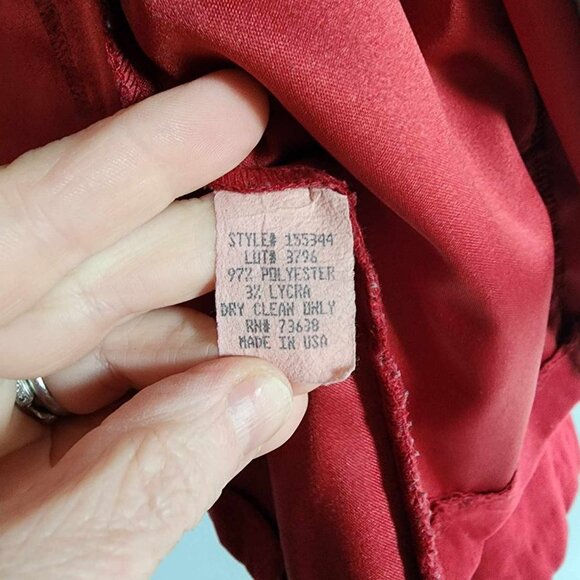 Ellen Figg Deep Red Blazer - Picture 5 of 7